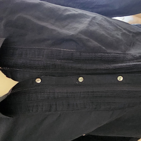 Black Button-Up Shirt - Picture 3 of 3